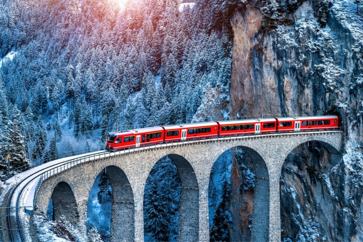 Journey Through the Swiss Alps on the Glacier Express, Switzerland